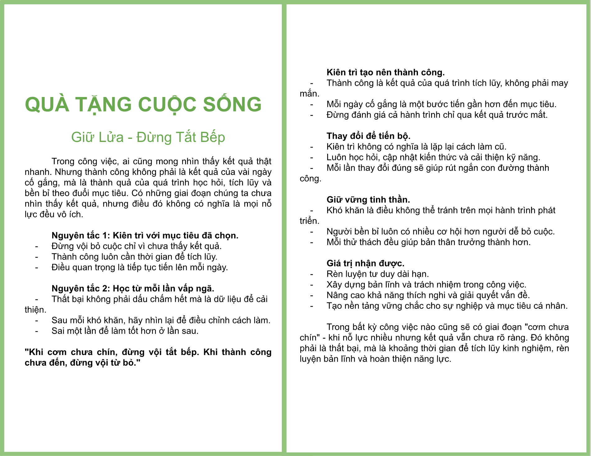 Qùa Tặng Cuộc Sống